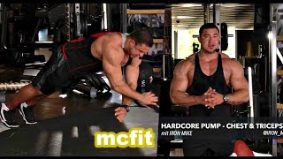 McFit Hardcore Pump BrustTrizeps Iron Mike [upl. by Jourdan]