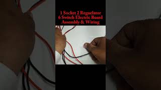 how to make 1 socket 2 regulator 6 switch board shorts viral short [upl. by Attena]