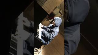 MAITRE GIMS LAISSEZ PASSER LIVE PIANO COVER BY SEDZIK 78 GARE DE LYON PART DIEU [upl. by Viens]