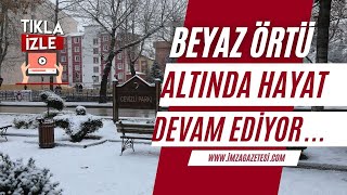 Kastamonuda beyaz örtü altında hayat devam ediyor Tedbirler hız kesmiyor [upl. by Corie]