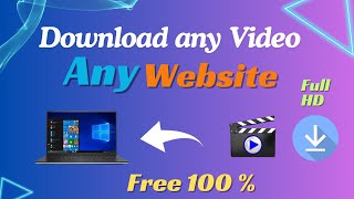 How to Download Any video From Any Website On LaptopComputer Free And Easy  Video Downloader [upl. by Eirbua]