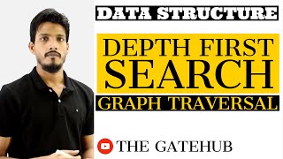 Depth First Search DFS With Time Complexity Graph Traversal  GATECSE  Data Structure [upl. by Laurie]