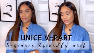 Natural VPart Wig Beginner Friendly Install ft Unice HairNo Glue No Fuss Undetectable [upl. by Adnilrem387]