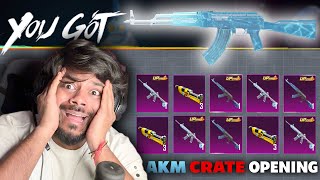 🔥AKM GLACIER  CRATE OPENING Im Bankrupt😭 [upl. by Kalle]