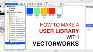 Vectorworks 2024  How to create a User Library on a Mac [upl. by Tiras]