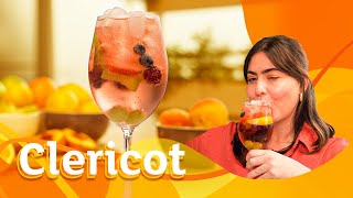 Como fazer CLERICOT  drink na jarra com frutas  receita de verão [upl. by Sivraj]