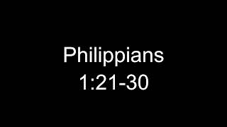 Philippians 12130 Sermon [upl. by Ainosal]