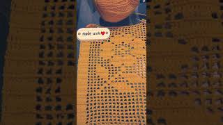 Filet crochet mamta scarf filet subscribers tutorial [upl. by Annavoj]