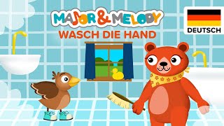 Major amp Melody  Wasch Wasch Wasch die Hand Kinderlieder für Kleinkinder [upl. by Sosthenna]