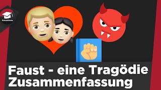 Faust Zusammenfassung Goethe – Faust der Tragödie erster Teil  Szenenüberblick Faust erklärt [upl. by Mitch]