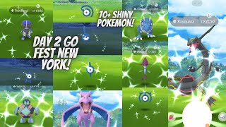 ✨Shiny Golett Caught Shiny Exclamation Mark Unown And More at Pokemon Go Fest New York Day 2✨ [upl. by Sabina]