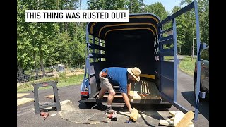 Repairing an Old Livestock Trailer [upl. by Haile]