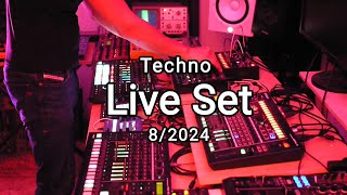 Techno Live Set  Roland TR8s and 1010music Blackbox  Nico Silva Oliveira [upl. by Elaine]