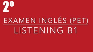 Listening B1  2º Test PET  English Listening [upl. by Zedecrem409]