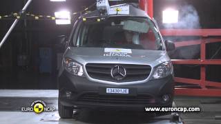 Euro NCAP  MercedesBenz Citan  2013  Crash test [upl. by Hasheem]