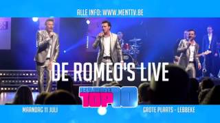 Tvopnames De Vlaamse Top 10 amp De Romeos Live in Lebbeke  11 juli 2016 [upl. by Curnin]