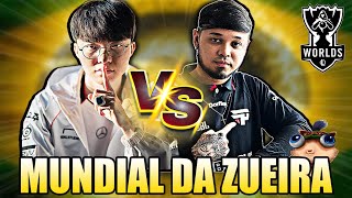 paiN x T1 o DIA que o BRASIL AMASSOU a SKT durou 5 minutos MUNDIAL DA ZUEIRA  WORLDS 2024 [upl. by Eirek]