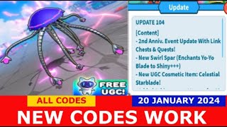 NEW CODES EVENT UPDATE Weapon Fighting Simulator ROBLOX  ALL CODES  JANUARY 20 2024 [upl. by Yrekaz]