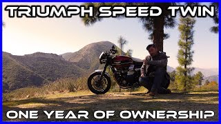 Triumph Speed Twin One year of ownership Projects and highlights [upl. by Mcmillan]