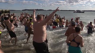 L Street Brownies host 117th annual New Year’s Day polar plunge [upl. by Jacky]