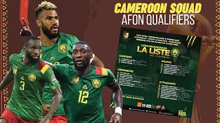 Qualification CAN 2023 Voici la liste des Lions Indomptables du Cameroun [upl. by Ikiv]