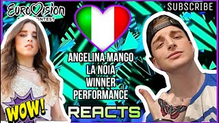 Angelina Mango  La noia Winner Sanremo 2024 Reaction Eurovision Italy Live Perfomance [upl. by Ihsir242]