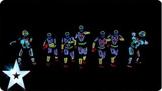 Electro Techno Dance Act  Light Balance  Britains Got Talent 2014 [upl. by Lelia119]