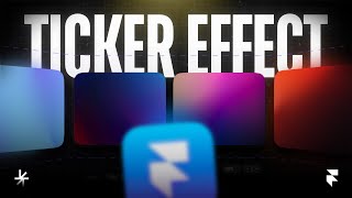 Creating Ticker Effect in Framer [upl. by Eatnhoj545]