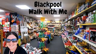 Blackpool walkabout Walk with me [upl. by Enuahs764]