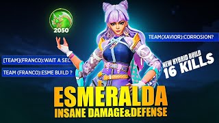 16 Kills Esmeralda Crazy Build Insane Damagemust try  Esmeralda Best Build2024  Esmeralda MLBB [upl. by Ahsiatal]