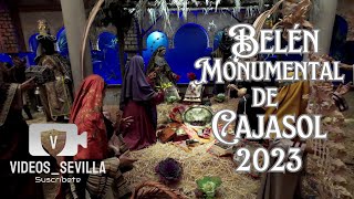 Belén Monumental de Cajasol Sevilla 2023 De la pasión al nacimiento 4K [upl. by Bonaparte]