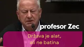 Država je alat ali ne batina  profesor Zec [upl. by Raquela396]