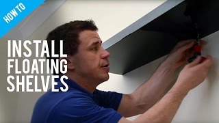 How To Hang Floating Shelves On A Stud Wall [upl. by Neelram]