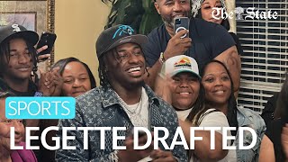 South Carolina Gamecocks Xavier Legette drafted by Carolina Panthers [upl. by Ailema940]