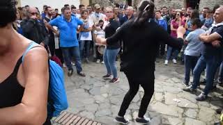 TARANTELLA TRADIZIONE CALABRESE AL SANTUARIO DI POLSI SAN LUCARC [upl. by Avihs404]