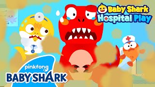 🏥NEW RAWR The Dinosaurs are Sick💨  Baby Shark Doctor  Hospital Play  Baby Shark Official [upl. by Hollie605]