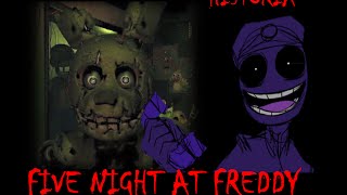 HISTORIA DE FIVE NIGHT AT FREDDY 1 2 Y 3 TEORIA [upl. by Dagny42]