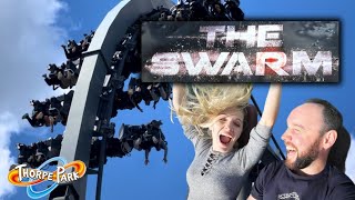 The Swarm Front Row POV 4K Thorpe Park UK [upl. by Aneeh105]