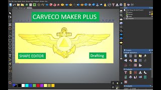 Carveco Maker Plus shape editor and Draft [upl. by Iarised]