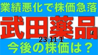 武田薬品工業は決算結果で株価急落したけど今後の株価はどうなる？ [upl. by Fawne579]