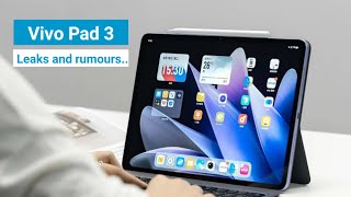 Vivo Pad 3  Official Look  Price  Launch Date and all features in hindi 💙 leaks rumours vivo [upl. by Milburr]