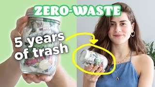 How I Fit 5 Years of My Trash In This Jar [upl. by Ynnot157]