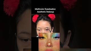 Aesthetic Eye Makeup ✨ eyemakeup multicolor aestheticmakeup shorts shortsfeed makeup [upl. by Koralle]