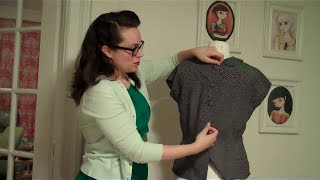 Draft a Peter Pan Collar for a Blouse Pt 1 DIY Collar Sewing Tutorial with Gertie [upl. by Lesak]