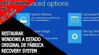 COMO RESTAURAR WINDOWS 1011 A SU ESTADO ORIGINAL DE FÁBRICA PARA DEJARLO COMO EL PRIMIER DIA [upl. by Salvadore501]