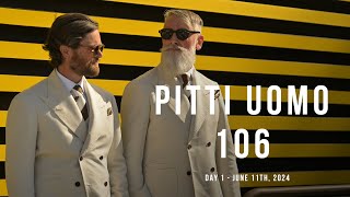 Pitti Uomo 106 Street Style 2024  Mens Clothing and Accessory 2025 Collections Day 1 [upl. by Nigen]