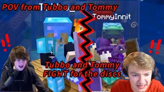 Tubbo and Tommy FIGHT over the discs POV from Tubbo and TommyInnit Dream SMP [upl. by Diley]