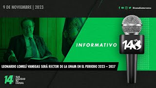 Informativo14 Leonardo Lomelí Vanegas será rector de la UNAM en el periodo 2023 – 2027 [upl. by Houston]