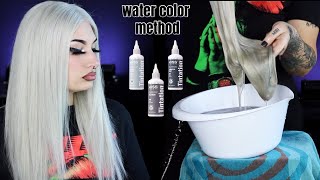 PLATINUM SILVER Using Water Color Method  FT Vp Fashion [upl. by Marielle]