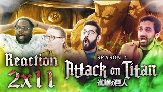 Attack on Titan  2x11 Charge  Group Reaction REUPLOAD [upl. by Atalee]